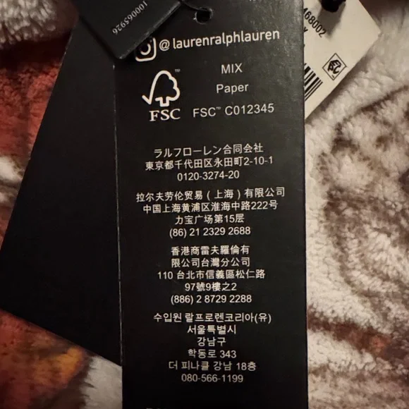 Ralph Lauren Black and Cream Plaid Crossbody Buffalo check hair on hide wallet - Picture 9 of 15